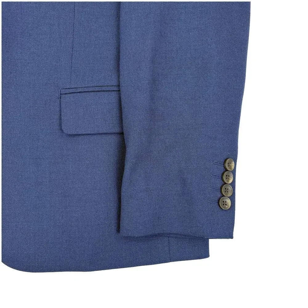 J.M. Haggar Slim Fit Blazer Men 42S Blue Stretch Sport Coat Business Casual